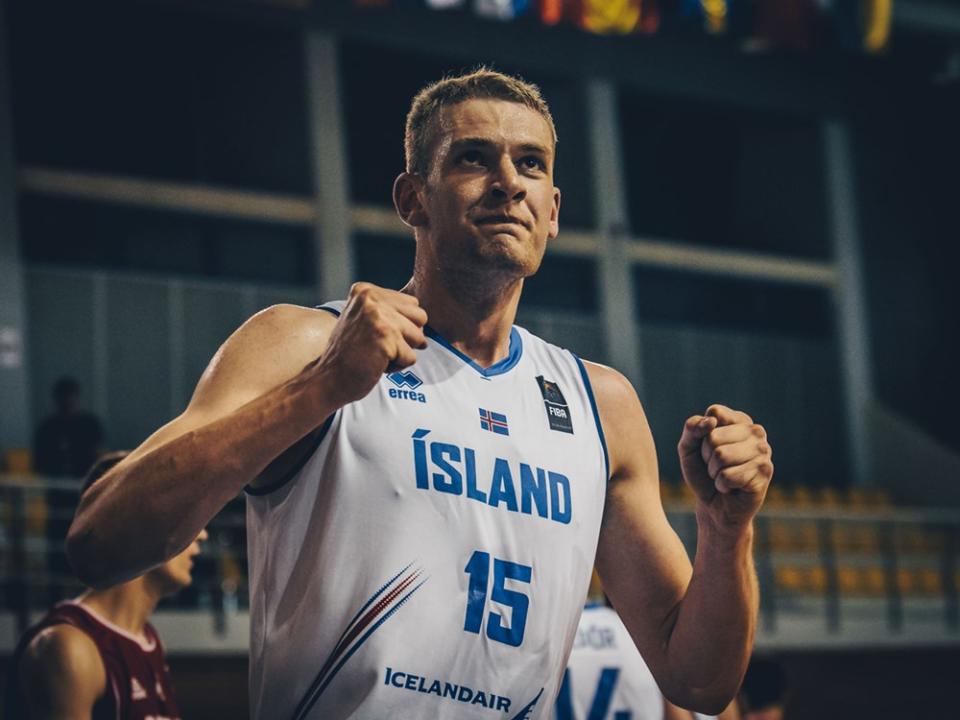 Tryggvi Hlinason hopes an NBA team drafts him in the second round on Thursday and stashes him in Spain to give him another year or two to develop. (photo via FIBA)