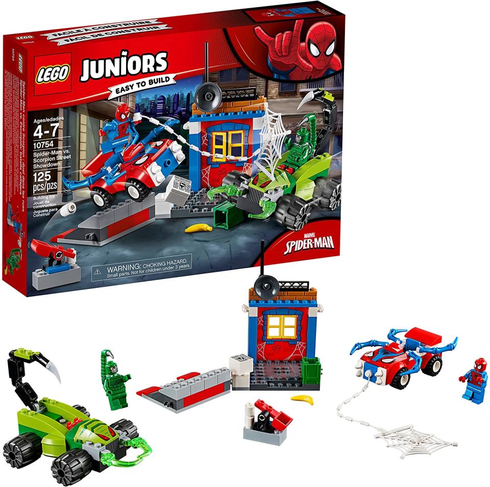 spiderman toys juniors lego showdown