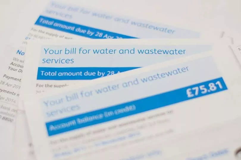 Water bills will go up over the next five years