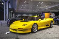 <p>The 212-mph <a href="https://www.caranddriver.com/features/g15084565/flawed-but-awesome-the-jaguar-xj220-is-25-years-old/" rel="nofollow noopener" target="_blank" data-ylk="slk:XJ220;elm:context_link;itc:0;sec:content-canvas" class="link ">XJ220</a> wasn’t the only Jaguar supercar from the 1990s—the British marque also partnered with Tom Walkinshaw Racing to create the voluptuous Jaguar Sport XJR-15, built for a short-lived, one-make racing series. The XJR-15 was the first fully carbon fiber road-car, and featured a chassis related to the one found under the Le Mans-winning Jaguar XJR-9. A 6.0-liter V-12 pumped out 450 horses and 420 pound-feet of torque.</p>
