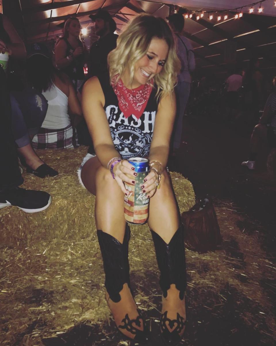 A photo of Ashley Hoff at the Route 91 Harvest Festival in Las Vegas on Oct. 1, 2017, taken about 30 minutes before the shooting. / Credit: Shaun Hoff