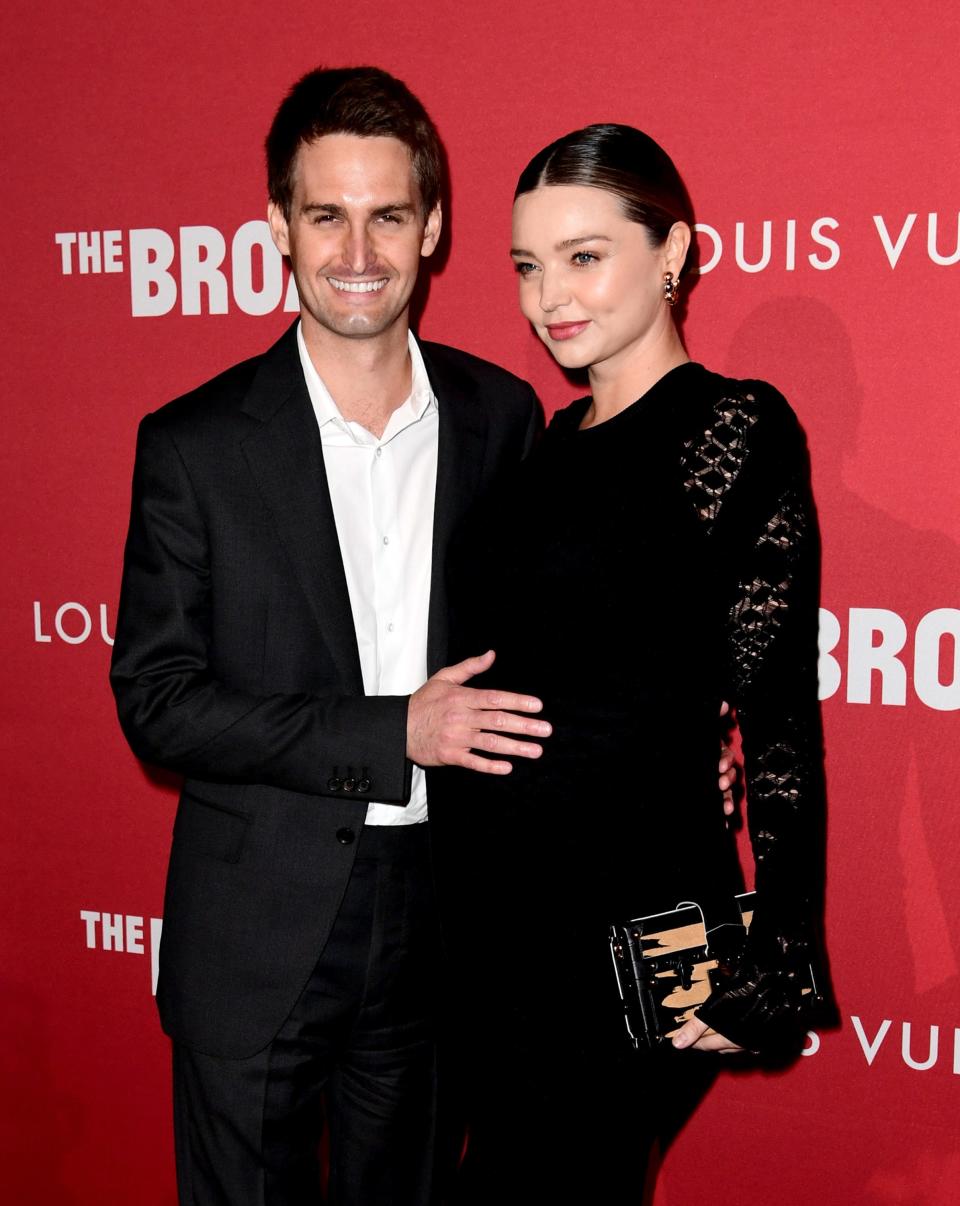 Evan Spiegel and Miranda Kerr