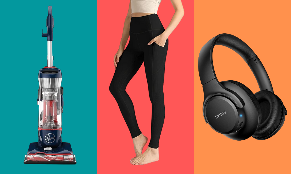 vacuum, leggings, headphones