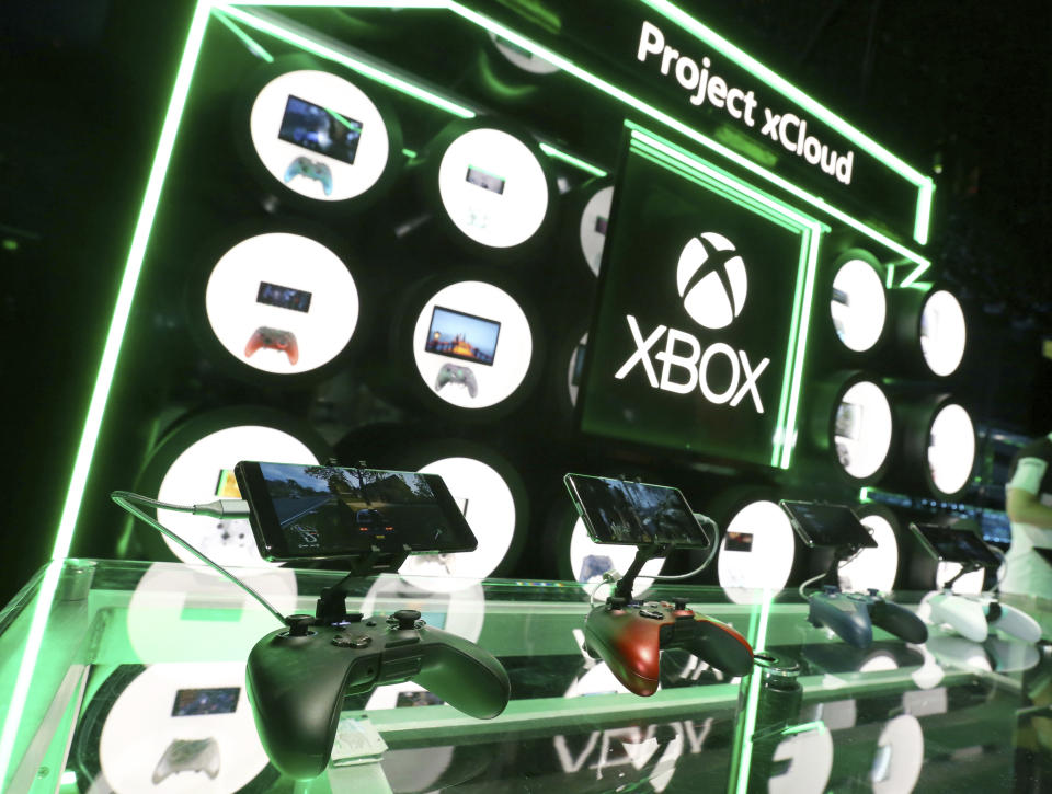 IMAGE DISTRIBUTED FOR XBOX - Gamers will get hands on with Project xCloud at the Xbox E3 Showcase in the Microsoft Theater at L.A. Live, Sunday, June 9, 2019 in Los Angeles. (Photo by Casey Rodgers/Invision for Xbox/AP Images)