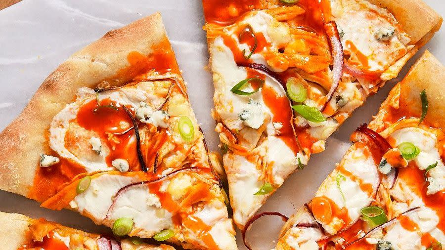 best ever buffalo chicken pizza