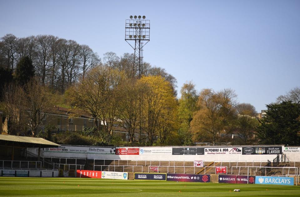 Bath City’s Twerton Park stadium (The FA via Getty Images)