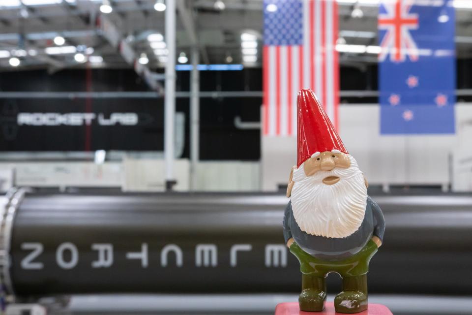 rocket lab electron return to sender mission titanium half life garden gnome chompski