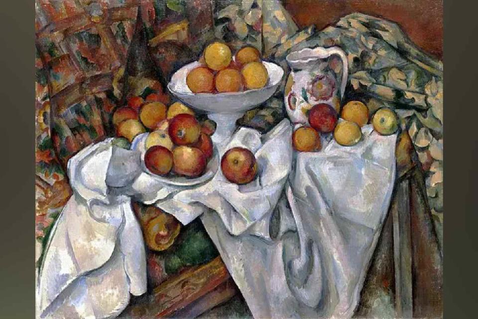 Manzanas y naranjas de Paul Cézanne, entre las pinturas de comida más famosas del mundo.