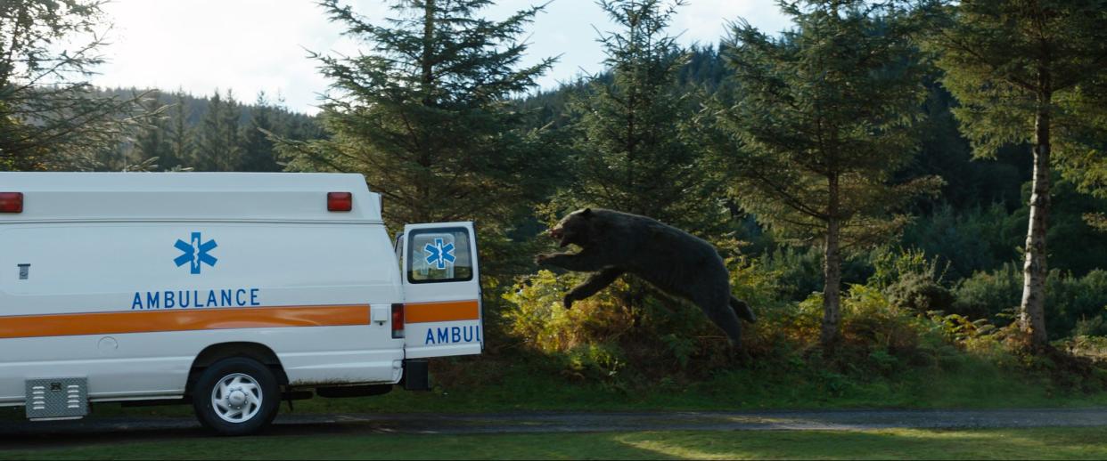 An inquisitive bear gets hold of a wayward drug shipment and runs amok in "Cocaine Bear."