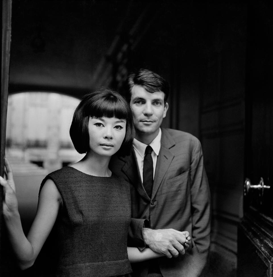 ​Hiroko Matsumoto, and her fiancé, Henri Berghauer, director of Pierre Cardin’s boutiques, 1961.​