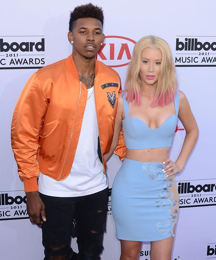 Iggy Azalea and ex Nick Young. Photo: Getty Images.