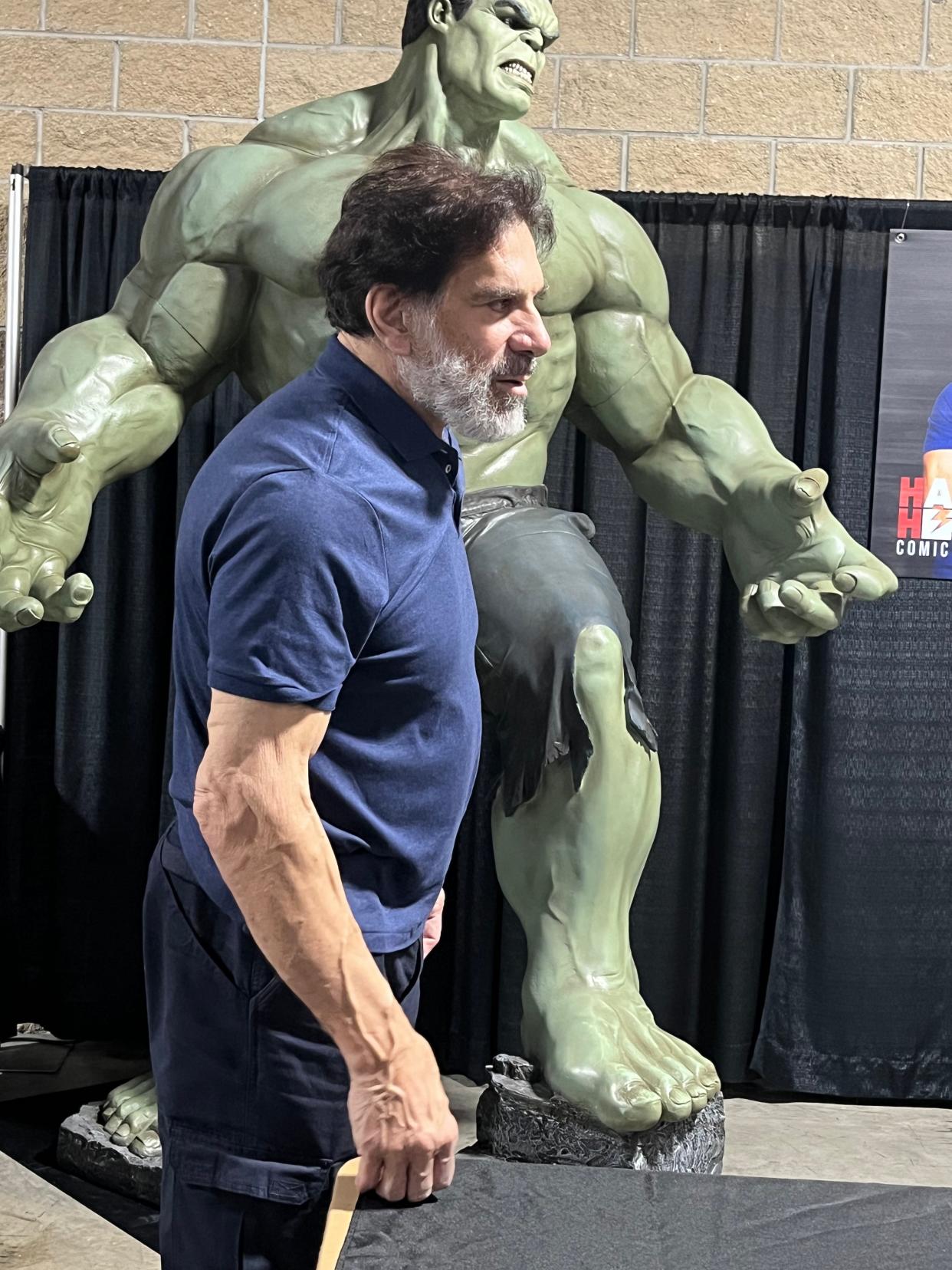 Lou Ferrigno, who played "The Incredible Hulk," was a key attraction at the 2023 Hall of Heroes Comic Con in Elkhart.