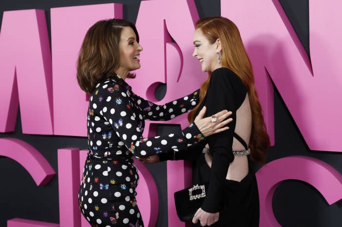 'Mean Girls': Lindsay Lohan, Tina Fey attend premiere in NYC