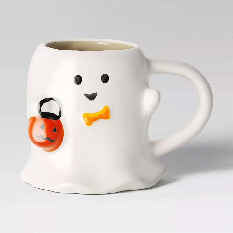 15.2 fl oz Halloween Stoneware Ghost Mug - Hyde & EEK! Boutique