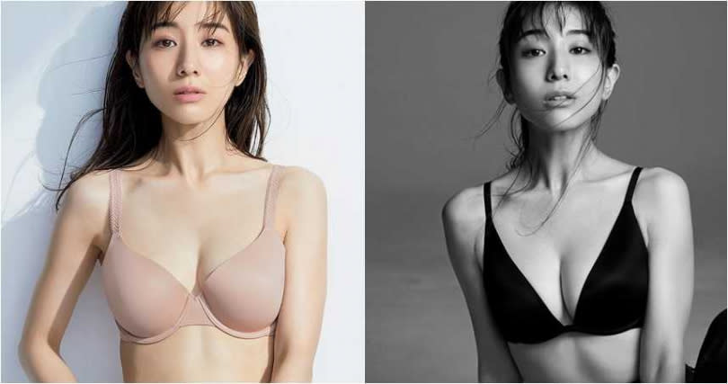 田中美奈實最新曝光的內衣形象照，再度展現好身材。（圖／翻攝IG）