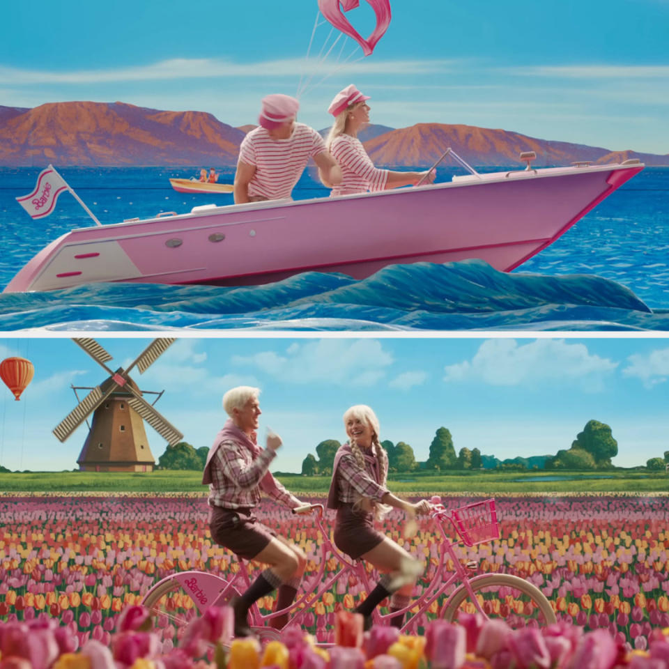 Ryan Gosling and Margot Robbie in "Barbie"