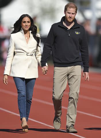 Karwai Tang/WireImage Meghan Markle and Prince Harry at the Invictus Games on Easter 2022