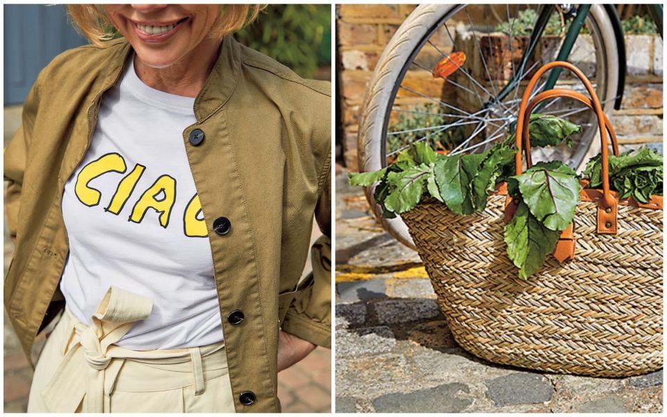 Pictured above: basket tote bag, Anthropologie, £50