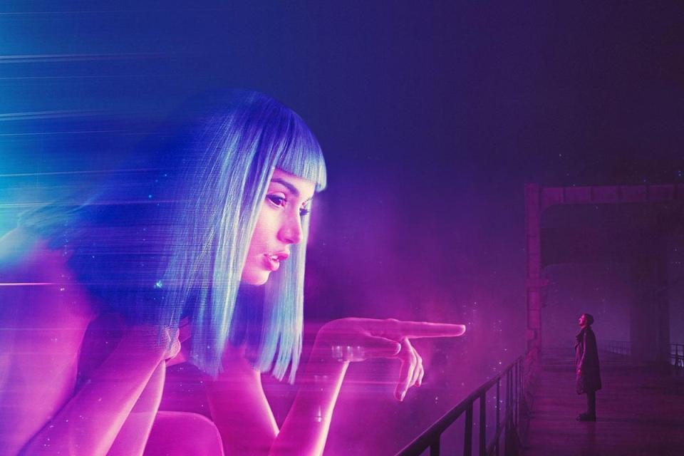 Joi (Ana de Armas) is the holographic girlfriend of  Blade Runner K (Ryan Gosling) in the latest instalment of the film (Blade Runner 2049/Sony Pictures)