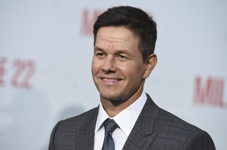 Mark Wahlberg arrives at the Los Angeles premiere of "Mile 22" on Thursday, Aug. 9, 2018 in Los Angeles. (Photo by Jordan Strauss/Invision/AP)