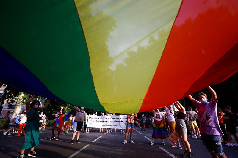 Gay Pride parade in Madrid