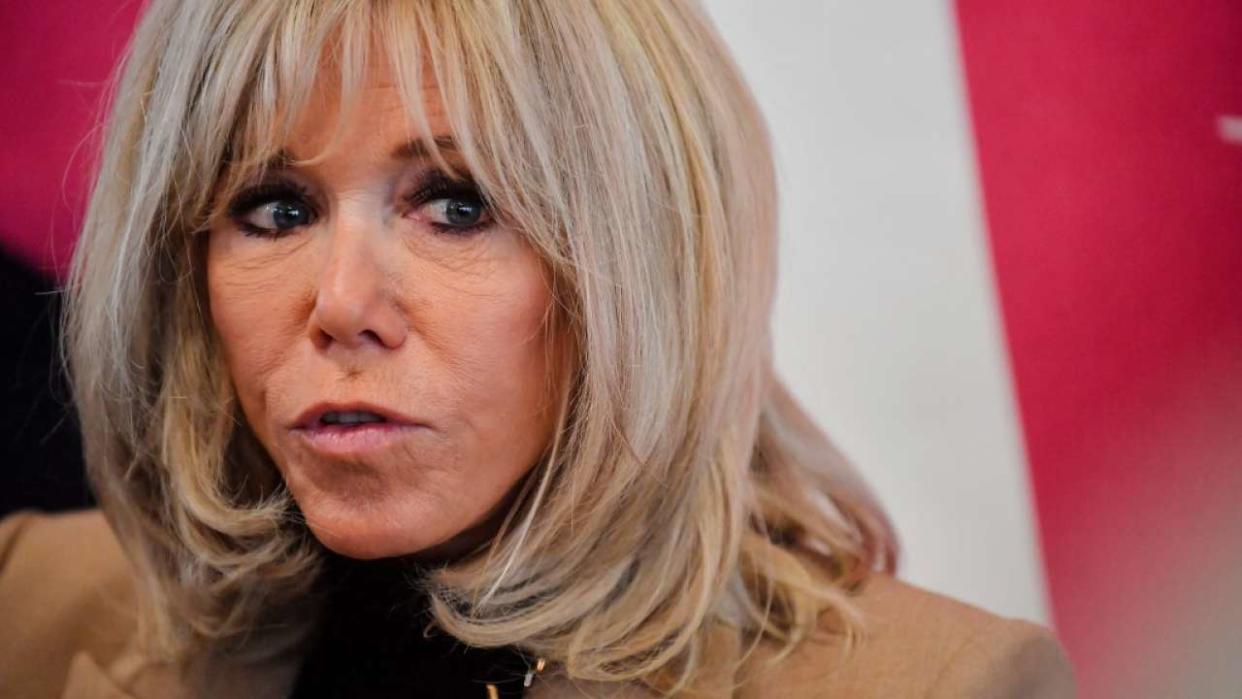 Brigitte Macron,  le 17 octobre 2022. (Photo by JULIEN DE ROSA / AFP)