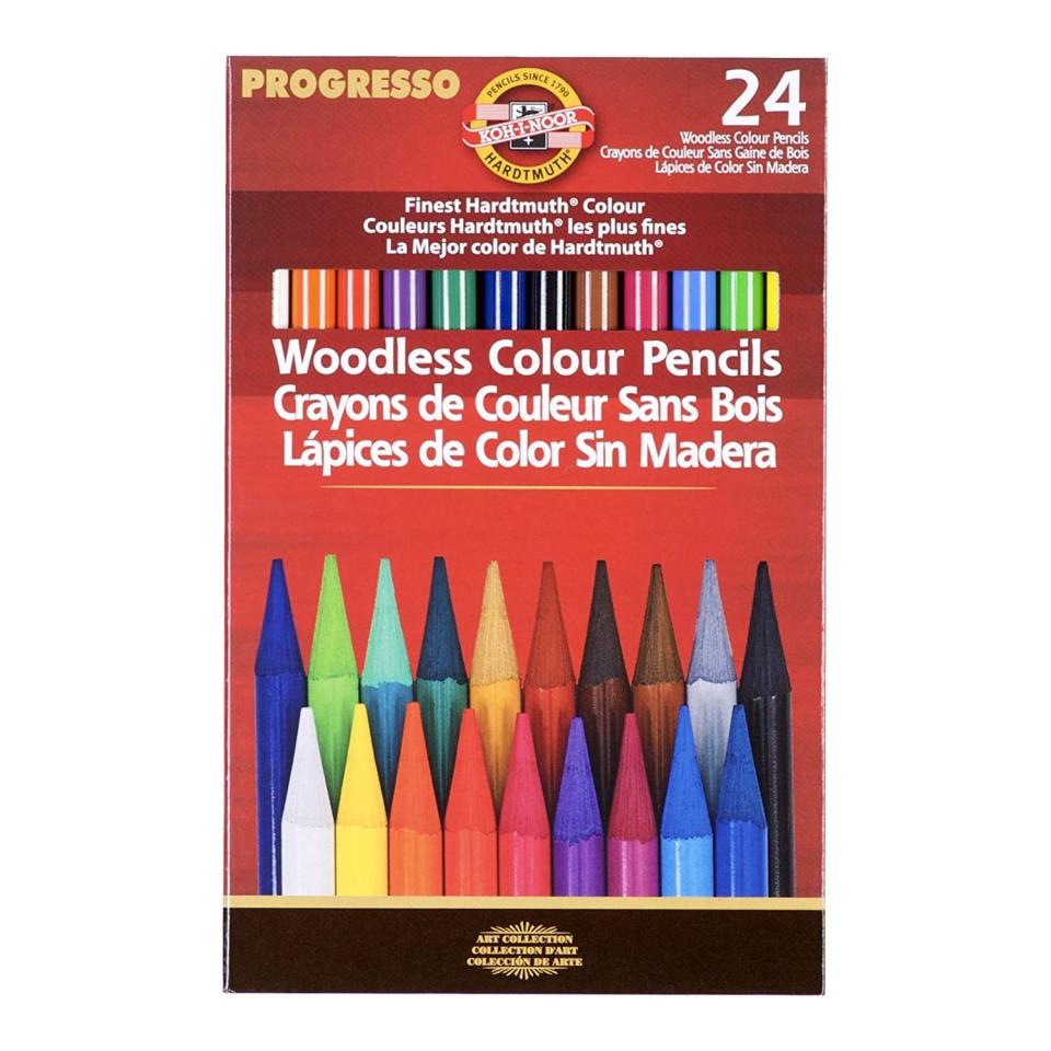 15) Woodless Colored 24-Pencil Set