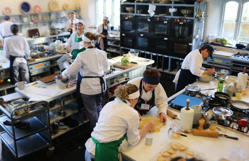 The cookery school at Ballymaloe offers both afternoon demonstrations and residential courses.