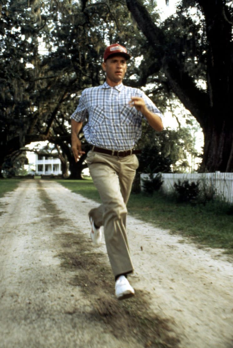 Tom Hanks as Forrest Gump, running. (Photo: Paramount Pictures/ Everett Collection)