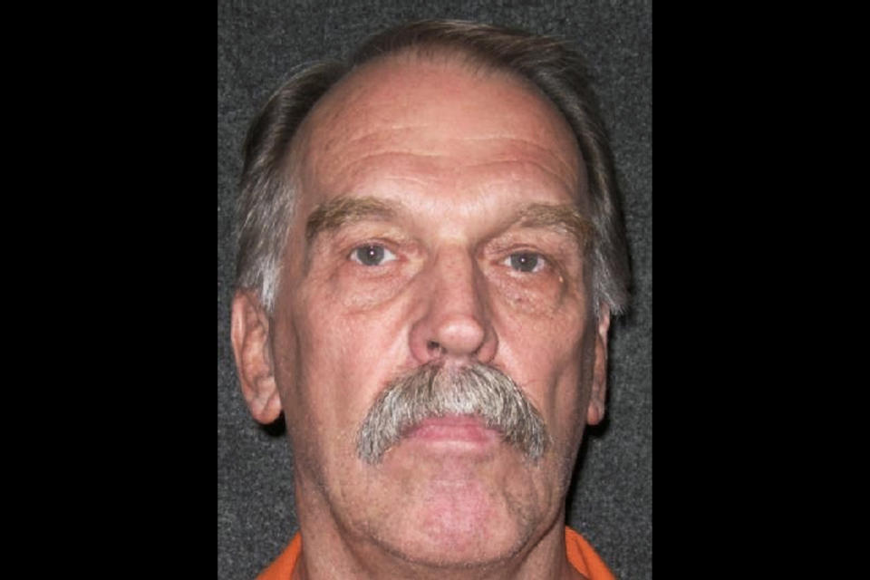 FILE - This Oct. 24, 2011, file photo released by Utah Department of Corrections shows Utah death row inmate Ron Lafferty. A Utah death row inmate whose double-murder case was featured in the book "Under the Banner of Heaven" inched closer to becoming the first person to be executed by firing squad in nearly a decade after losing his latest appeal Monday, Aug. 12, 2019. (Utah Department of Corrections via AP, File)