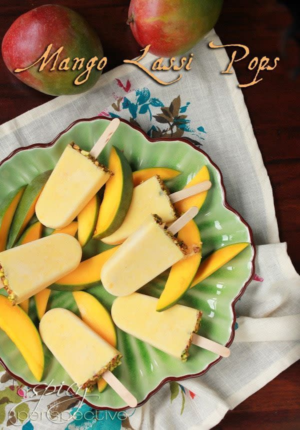 Mango Lassi Homemade Popsicles