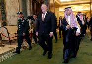 US Secretary of State Mike Pompeo (L) met with Saudi Foreign Minister Adel al-Jubeir in Riyadh last week to discuss what happened to Khashoggi