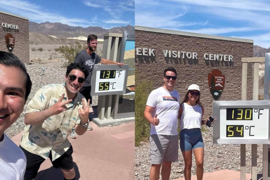 Turistas visitan California para vivir el "récord" del calor más intenso del mundo