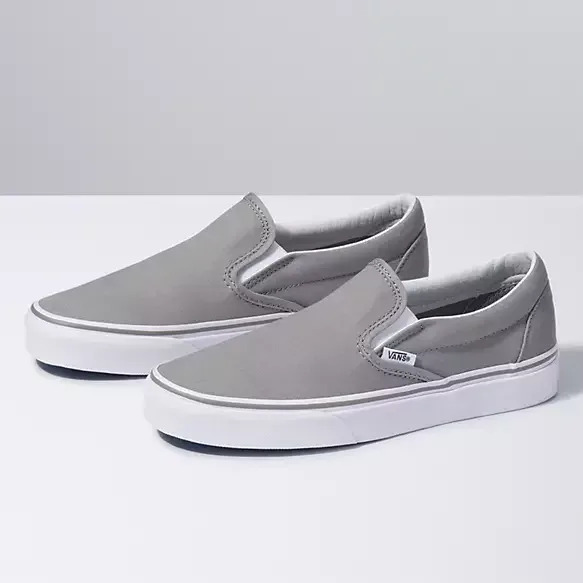 These canvas slip on sneakers have padded collars and elastic sides. <a href="https://fave.co/3bWXAf0" target="_blank" rel="noopener noreferrer">Find them for $50 at Vans</a>.