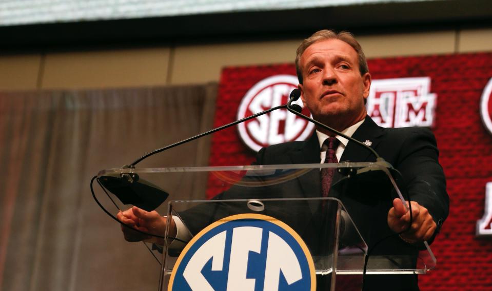 A former Texas A&M player described in detail allegations of cash payments, player mistreatment and injury mismanagement after Jimbo Fisher arrived. (AP)