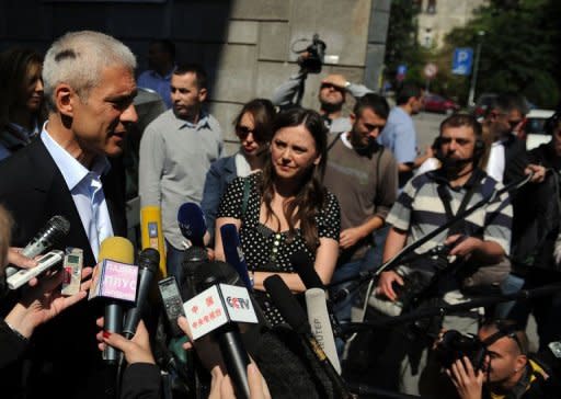 Serbian incumbent President Boris Tadic and leader of the Democratic Party speaks to media after voting at a polling station in Belgrade. Tadic conceded defeat