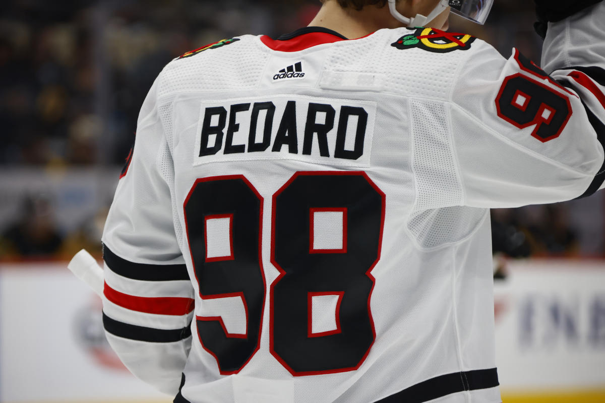 HOT!!! Welcome Connor Bedard Chicago Blackhawks Name Number 2023 Player T  Shirt