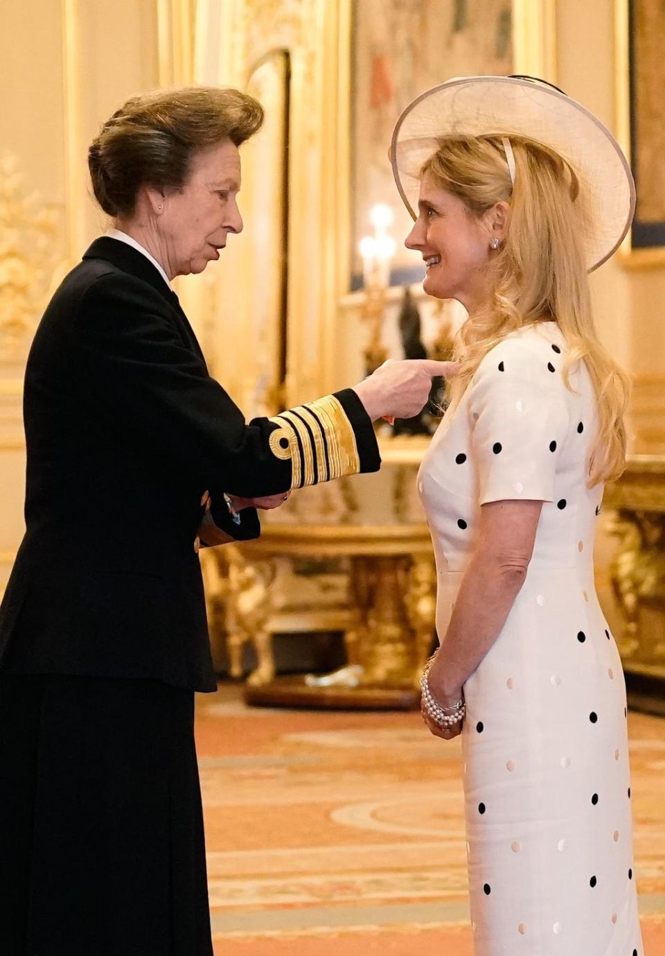 Cressida Cowell receives an MBE (Aaron Chown/PA) (PA Wire)