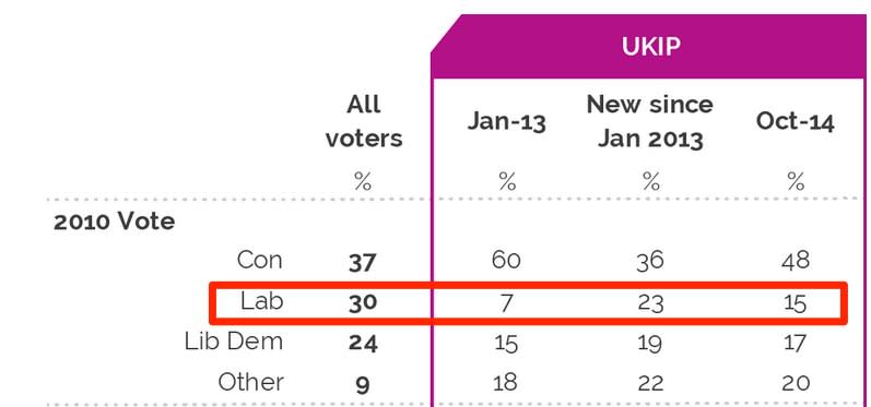 UKIP support