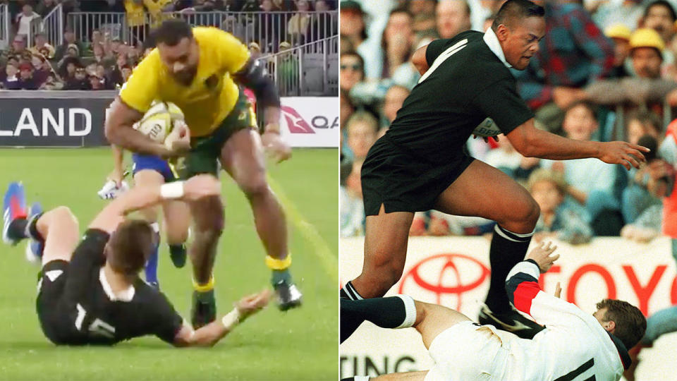 Samu Kerevi did his best Jonah Lomu impersonation against the All Blacks.