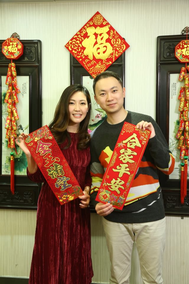 蔡雪瑩和老公William婚前婚後都一樣恩愛。