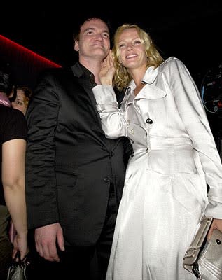 Quentin Tarantino and Uma Thurman at the LA premiere of Miramax's Kill Bill Vol. 2