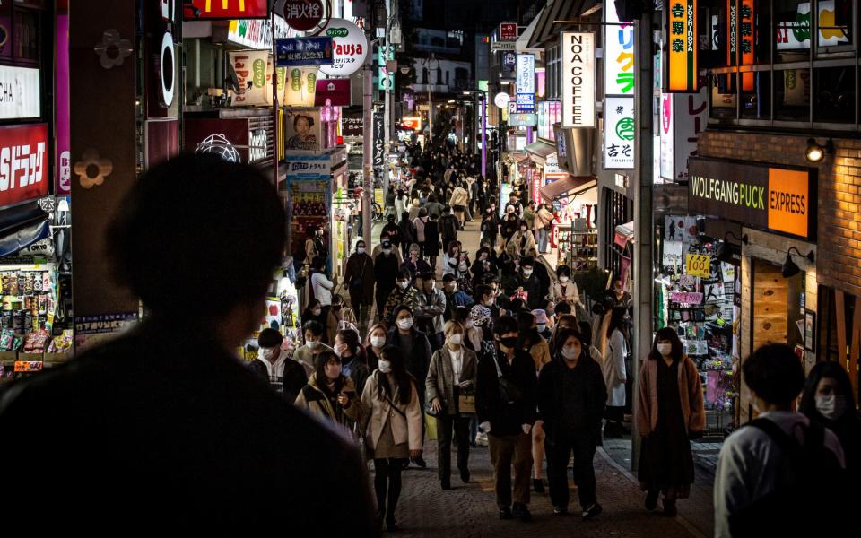 Tokyo Governor Yuriko Koike says the pace of declining cases in Tokyo has slowed 