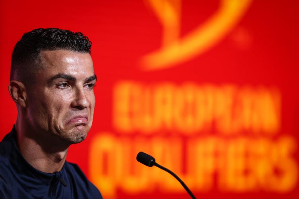 Cristiano Ronaldo has declared an end to his rivalry with Lionel Messi (EPA)