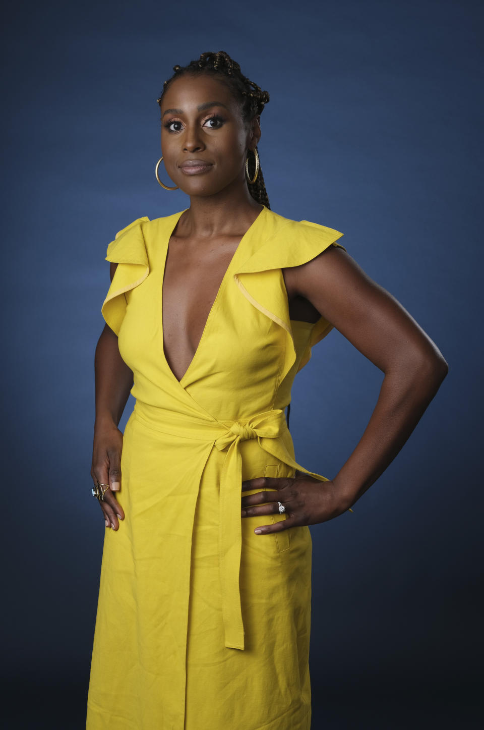 ARCHIVO – En esta fotografía del 24 de julio de 2019 Issa Rae productora ejecutiva de la serie de HBO "A Black Lady Sketch Show" en el 2019 Television Critics Association Summer Press Tour en Beverly Hills, California. La cuarta temporada de la serie de “Insecure” de HBO original de Rae se estrena el domingo en HBO. (Foto Chris Pizzello/Invision/AP, archivo)