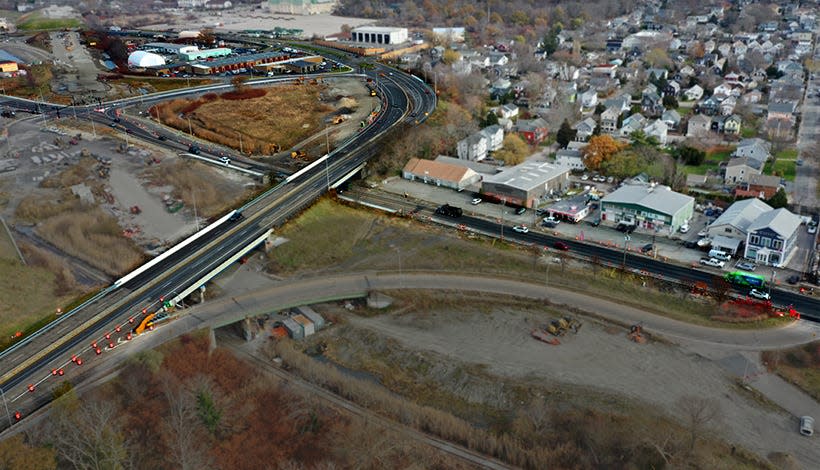 The new Pell Bridge ramp system as part of the project expected to be completed by the end of 2024.