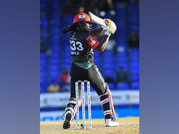 Chris Gayle in action (Photo/ CPL Twitter)