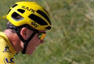 Cycling - Tour de France cycling race - The 209 km (129.8 miles) Stage 16 from Moirans-en-Montagen, France to Berne, Switzerland - 18/07/2016 - Yellow jersey leader Team Sky rider Chris Froome of Britain cycles during the stage. REUTERS/Jean-Paul Pelissier