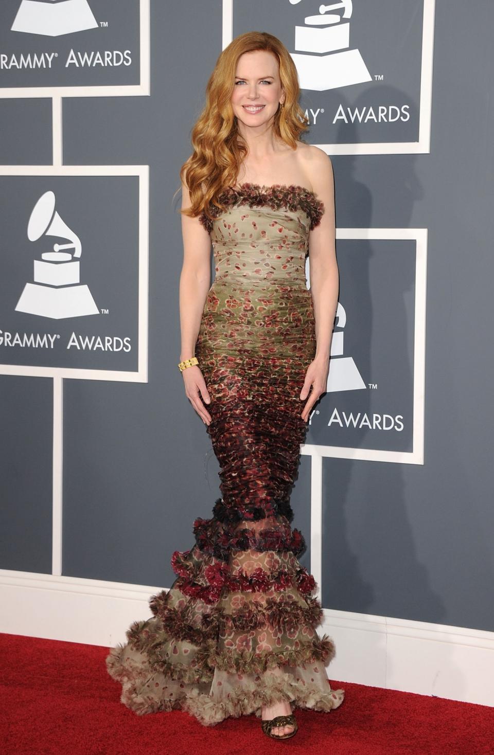 Wearing Jean Paul Gaultier to the 53rd Annual Grammy Awards