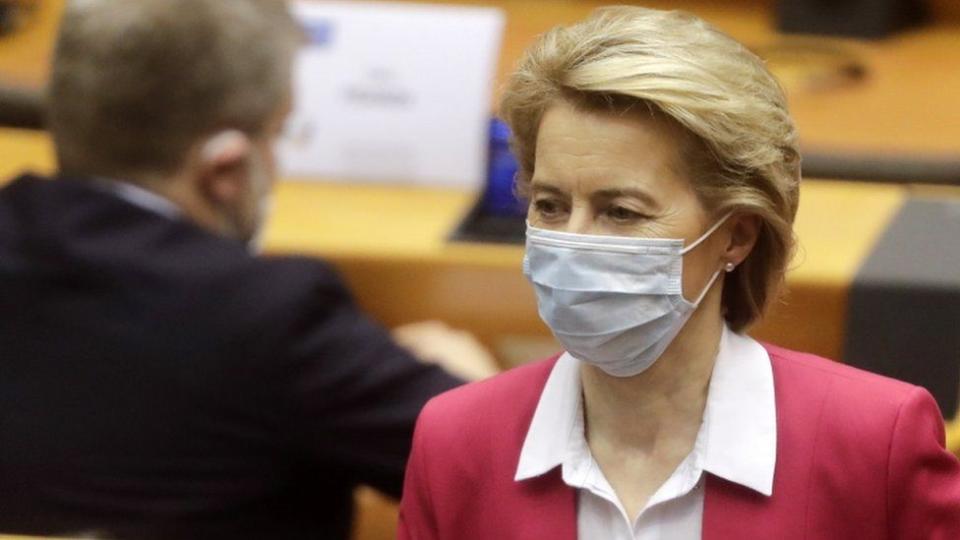 Ursula von der Leyen en el Parlamento Europeo.